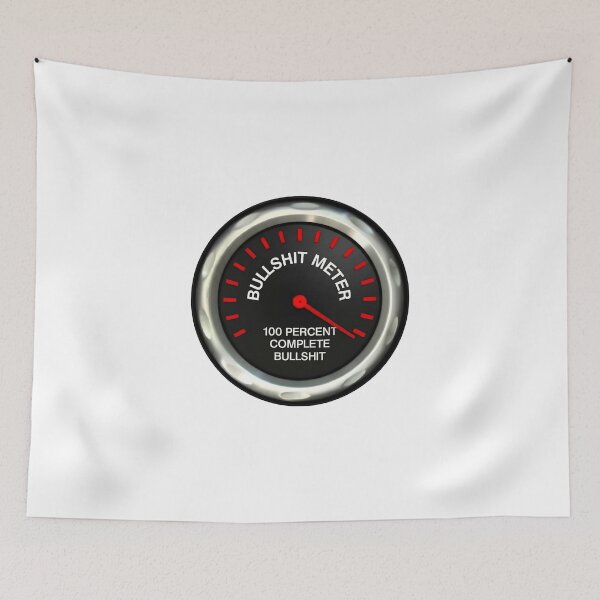 Item preview, Funny BULLSHIT Gauge Truth Meter Automobile Enthusiast Mechanic Classic Muscle Car Humor designed and sold by Space Ghettos.