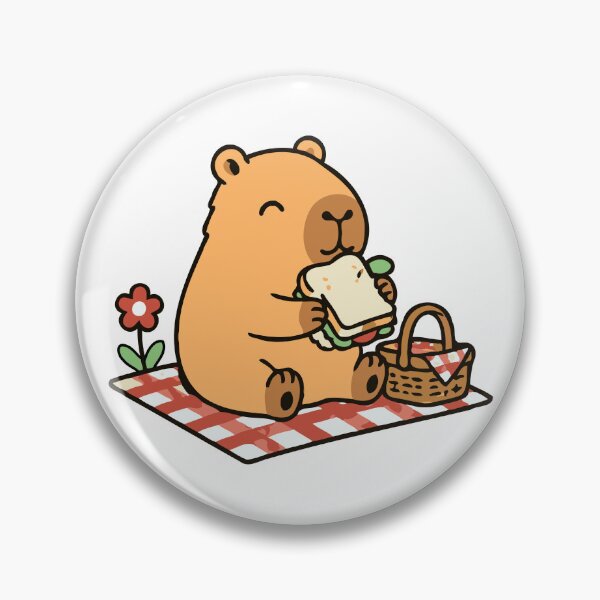 Item preview,  Capy Picnic - Chill Capybara Sticker Pack - Tee designed and sold by RedStreamStudio.