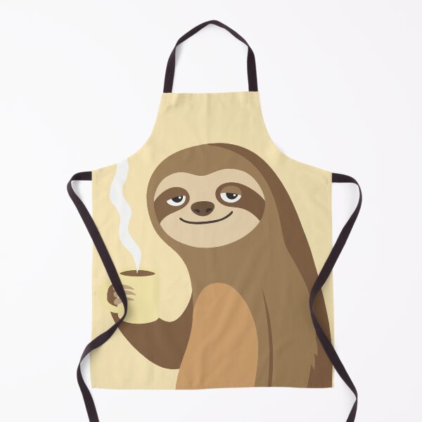 Item preview, Cute Sleepy Sloth Drinking Coffee designed and sold by WormJ.