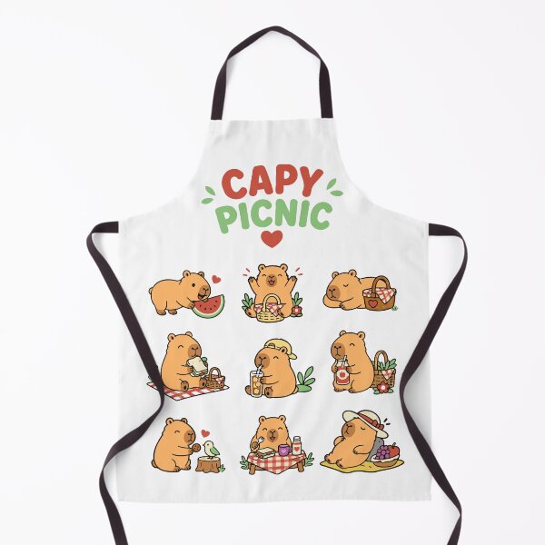 Item preview, Capy Picnic - Chill Capybara Sticker Pack - Tee designed and sold by RedStreamStudio.