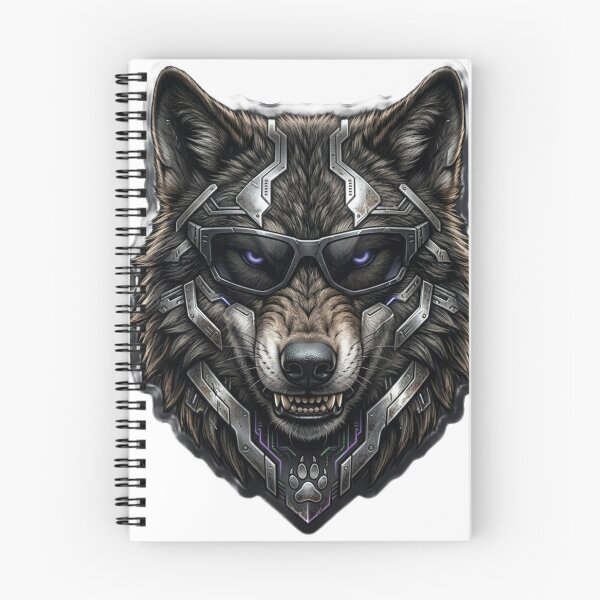 Item preview, Cyberpunk Wolf Futuristic Mech Cyber Animal Art designed and sold by JeevanStickers.