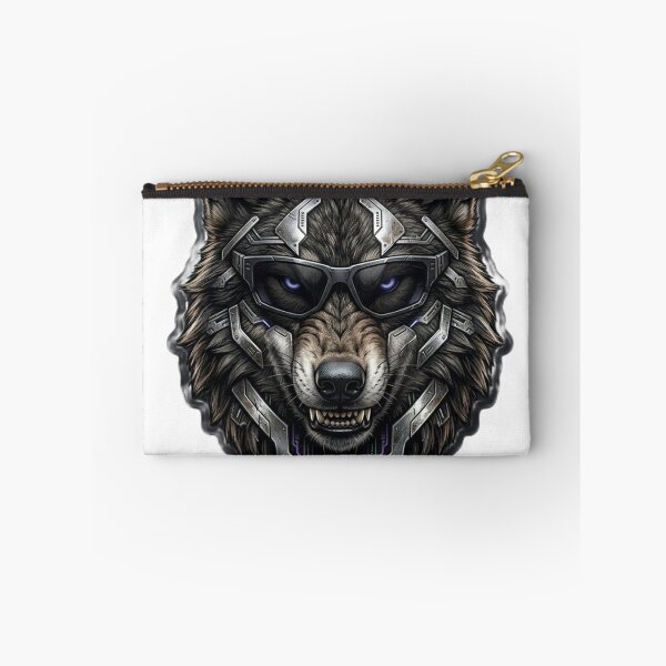 Item preview, Cyberpunk Wolf Futuristic Mech Cyber Animal Art designed and sold by JeevanStickers.