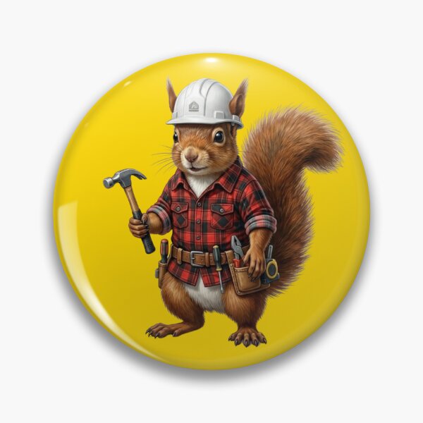 Item preview, Builder Squirrel: Realistic Construction Worker designed and sold by Wild Hare.