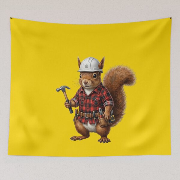 Item preview, Builder Squirrel: Realistic Construction Worker designed and sold by Wild Hare.