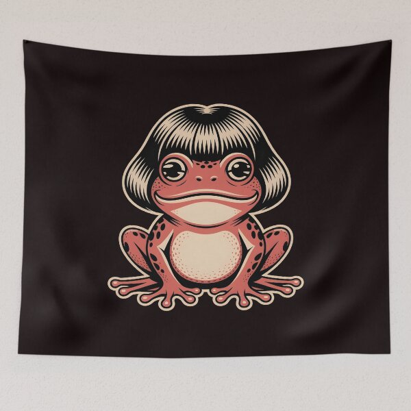 Item preview, Funny Frog Bob Haircut Meme Funny Animal Meme for Internet Humor Fans designed and sold by Redgiant87x.