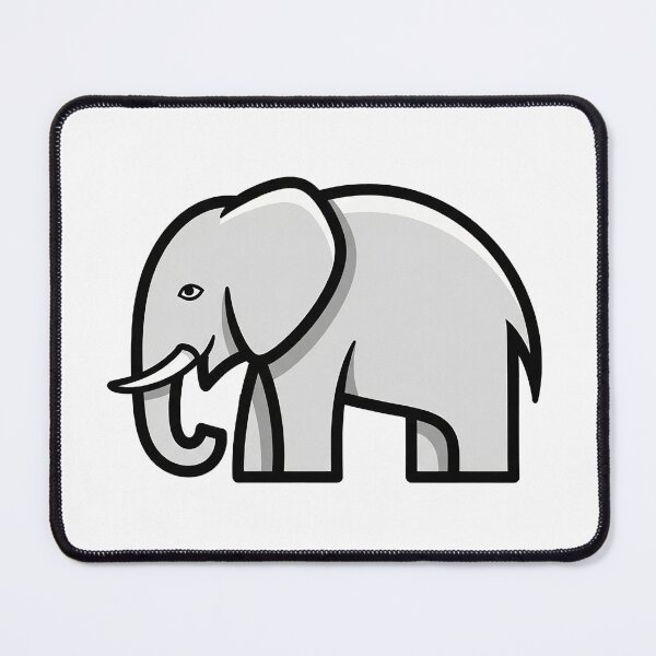 Item preview, Balanced Minimalist Kawaii Elephant Illustration designed and sold by Osmose-Studio ⭐⭐⭐⭐⭐.