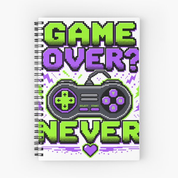 Item preview, Game Over? Never — Retro Pixel Art Gamer T-Shirt designed and sold by WornWildCo.