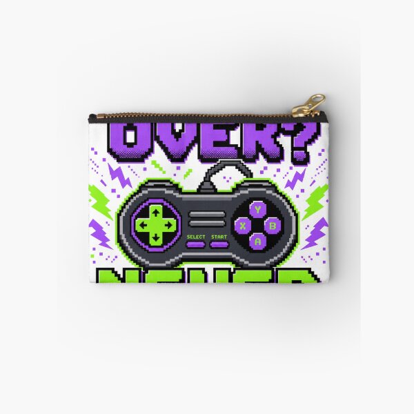 Item preview, Game Over? Never — Retro Pixel Art Gamer T-Shirt designed and sold by WornWildCo.