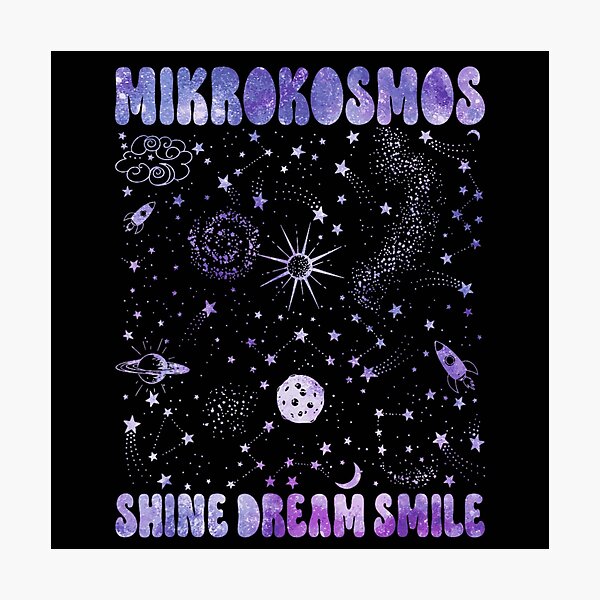 Item preview, Mikrokosmos Shine Dream Smile Purple Galaxy Outer Space Astronomy Celestial Design designed and sold by ObukiLantara.