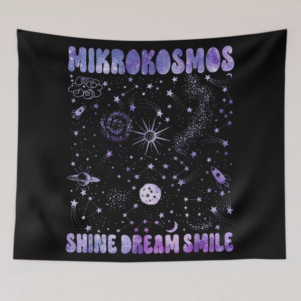Item preview, Mikrokosmos Shine Dream Smile Purple Galaxy Outer Space Astronomy Celestial Design designed and sold by ObukiLantara.