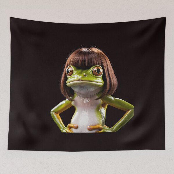 Item preview, Funny Frog Bob Haircut Meme Silly Frog Meme Inspired by Internet Humor designed and sold by Redgiant87x.