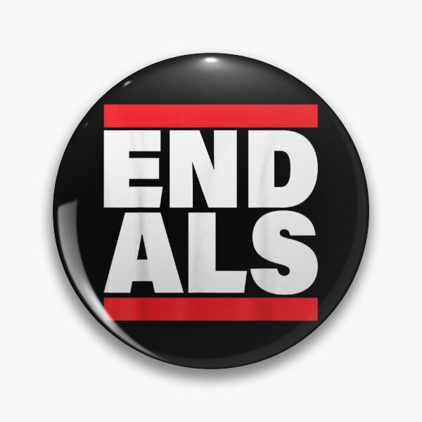Item preview, End ALS Lou Gehrig Disease Awareness Bold Red Block Typography Merch designed and sold by ObukiLantara.