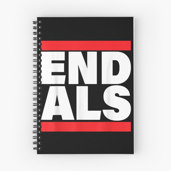 Item preview, End ALS Lou Gehrig Disease Awareness Bold Red Block Typography Merch designed and sold by ObukiLantara.