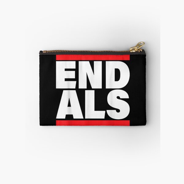 Item preview, End ALS Lou Gehrig Disease Awareness Bold Red Block Typography Merch designed and sold by ObukiLantara.