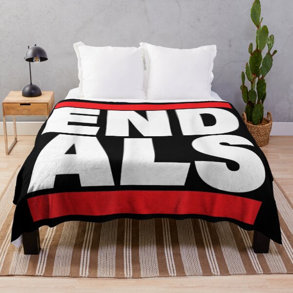 Item preview, End ALS Lou Gehrig Disease Awareness Bold Red Block Typography Merch designed and sold by ObukiLantara.