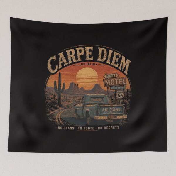 Item preview, Carpe Diem Route 66 Vintage Sunset Shirt designed and sold by MS-DesignArt.