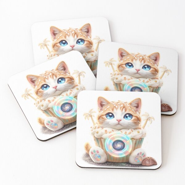 Item preview, Coco Comet Cat | Cosmic Cupcake Critter | Summer Portal Collection designed and sold by highvibz72.