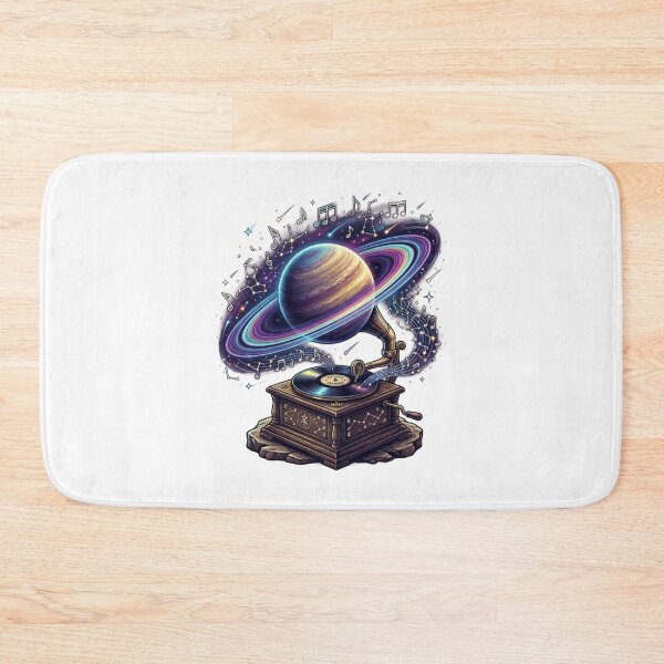 Item preview, Cosmic Gramophone Galaxy Space Music Art designed and sold by JeevanStickers.