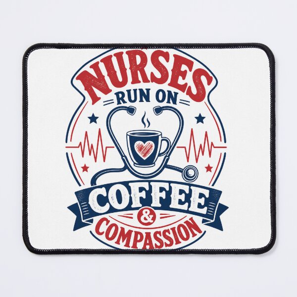 Item preview, Nurses Run on Coffee and Compassion — Nurse Gift T-Shirt designed and sold by WornWildCo.