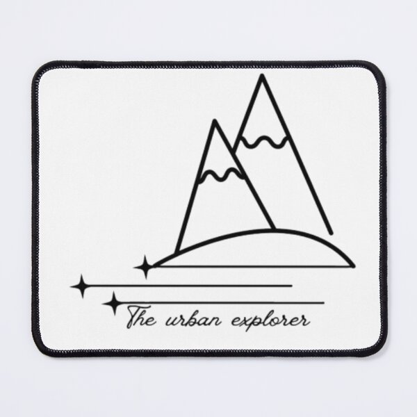 Item preview, Minimalist Mountain Line Art Sticker - Aesthetic Urban Explorer Adventure Design designed and sold by The Urban Explorer.