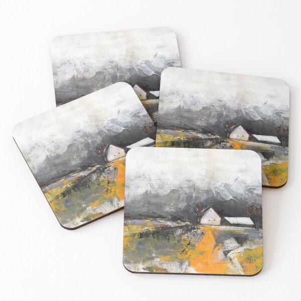 Item preview, Welcome Home abstract landscape with a house designed and sold by Artual.