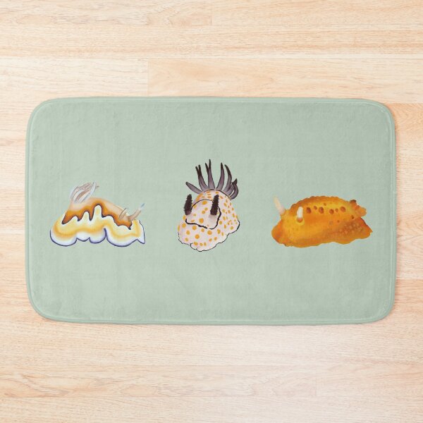 Item preview, Trio of Nudibranch - sea slug - green designed and sold by Poulpimousse.