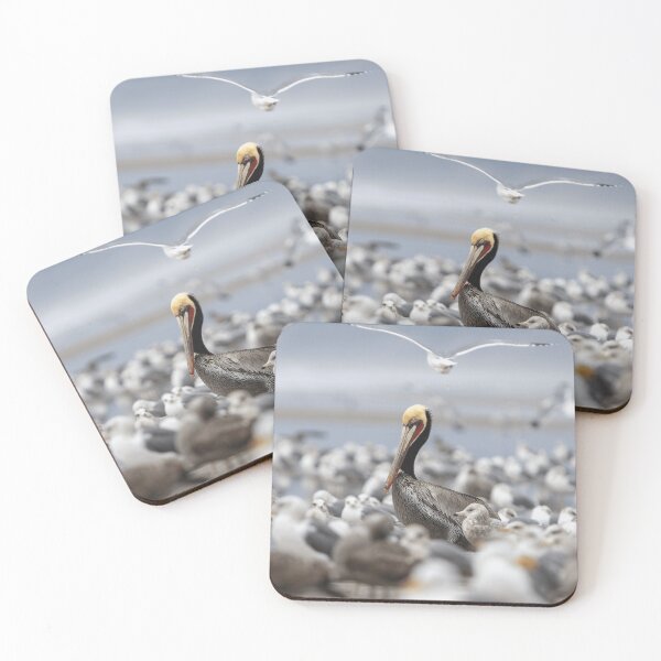 Item preview, Pelican Beach Bird Ocean Wildlife Nature designed and sold by KadababB87.