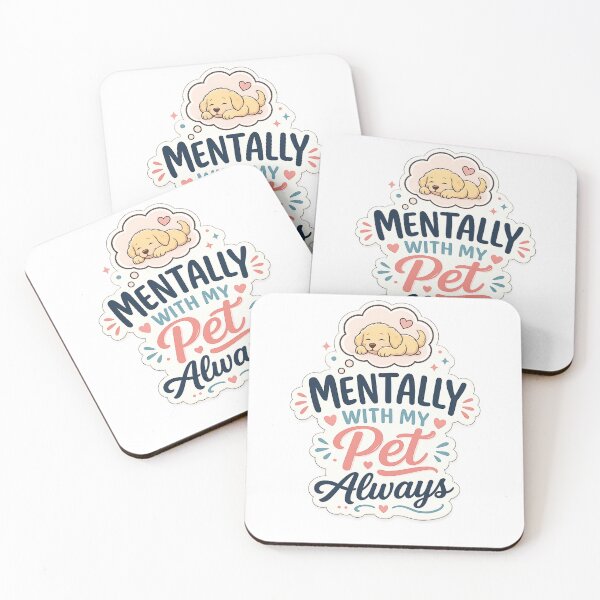 Item preview, Mentally With My Pet Always Shirt | Cute Dog Lover Mental Health designed and sold by Safe Haven Pets.