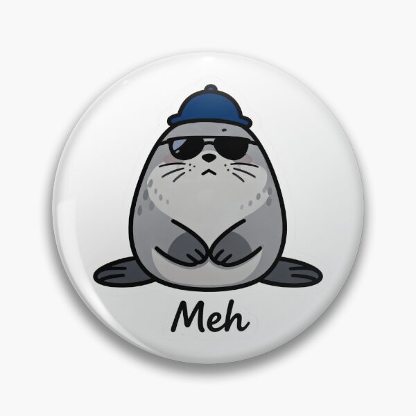 Item preview, Chill Seal Aesthetic Sticker MEH 6 designed and sold by HealthyEnvy.