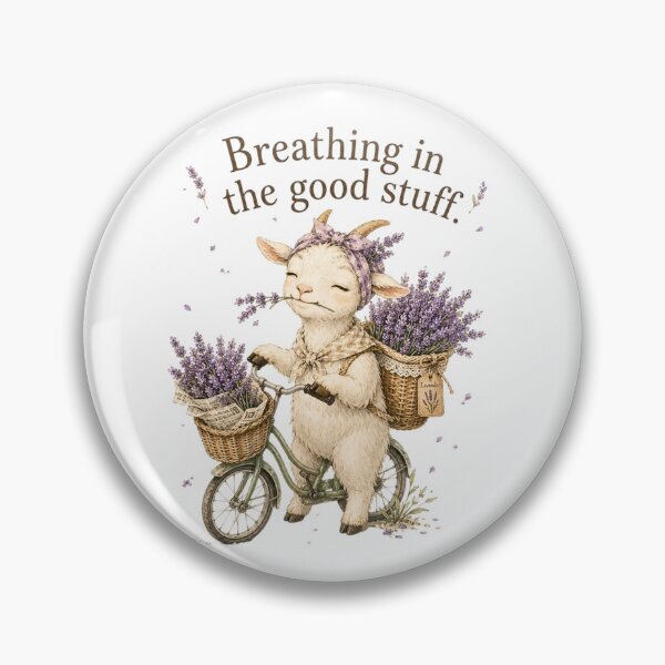 Item preview, Breathing In The Good Stuff Lavender Goat Farmers Market designed and sold by AQUILAKREO.