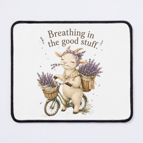Item preview, Breathing In The Good Stuff Lavender Goat Farmers Market designed and sold by AQUILAKREO.
