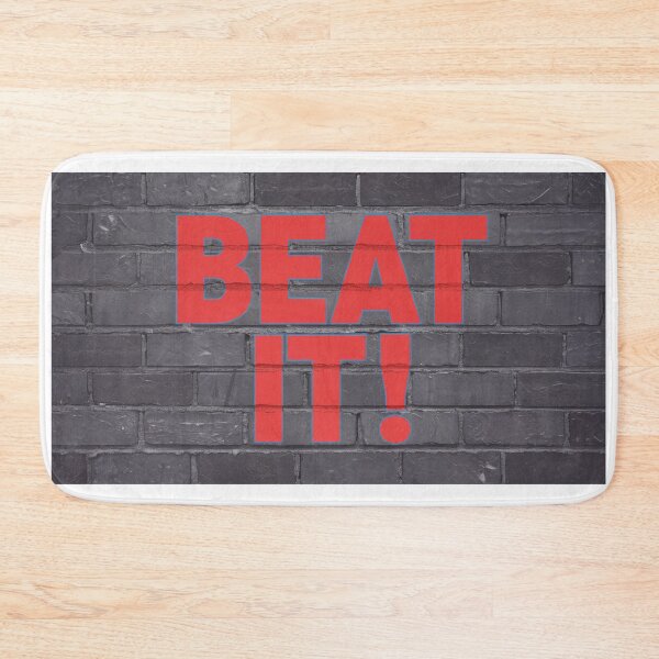 Item preview, Urban Typography Poster - Red Text on Brick Wall designed and sold by AnimeShin.