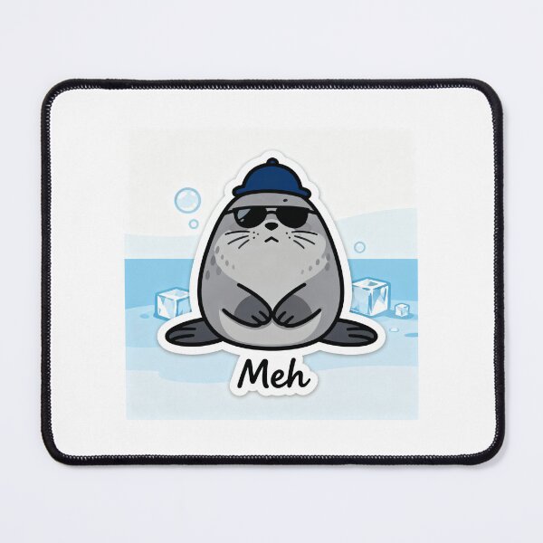 Item preview, Chill Seal Aesthetic Sticker MEH 7 designed and sold by HealthyEnvy.