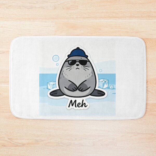 Item preview, Chill Seal Aesthetic Sticker MEH 7 designed and sold by HealthyEnvy.