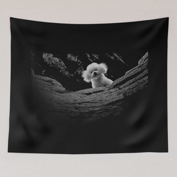 Item preview, Vintage Halftone White Poodle Dog Portrait Cute Pet Lovers Graphic Art designed and sold by PhocoNibict.