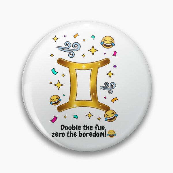 Item preview, Funny Gemini Double The Fun Zodiac Gift designed and sold by Zodiac Celestial Art.