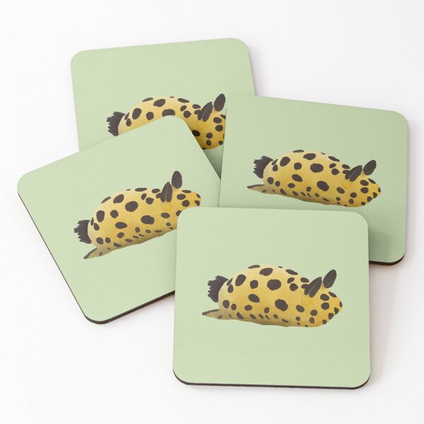 Item preview, Nudibranch - sea slug - Discorididae black spot jorunna - green designed and sold by Poulpimousse.