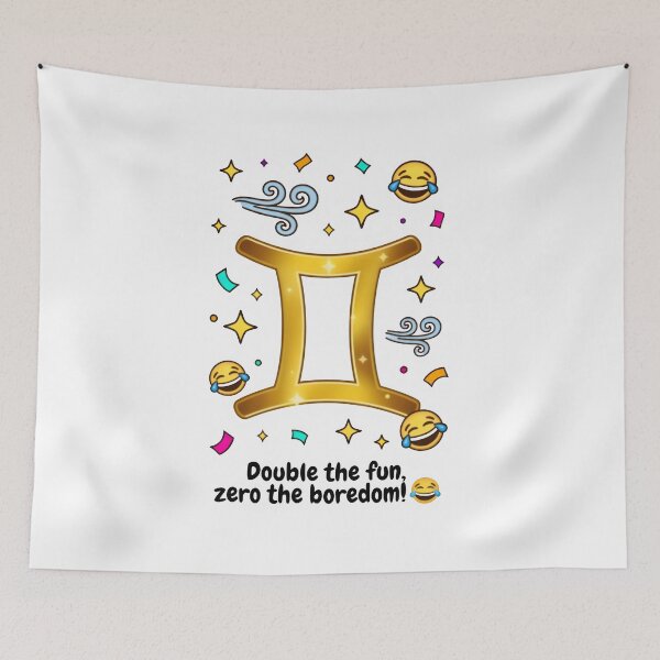 Item preview, Funny Gemini Double The Fun Zodiac Gift designed and sold by Zodiac Celestial Art.