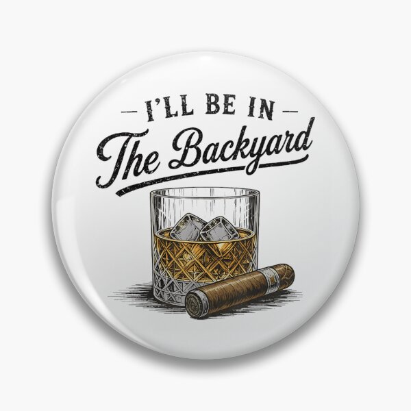 Item preview, Classic Whiskey Glass with Ice and Premium Cigar Backyard Relaxation Art designed and sold by PhocoNibict.