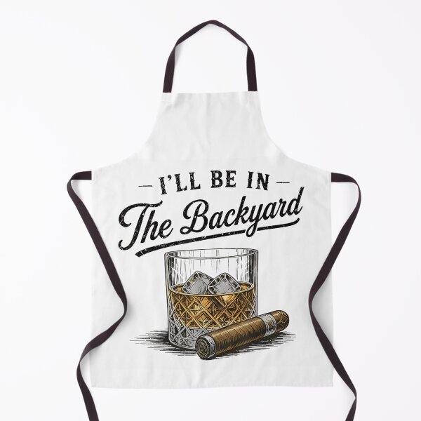 Item preview, Classic Whiskey Glass with Ice and Premium Cigar Backyard Relaxation Art designed and sold by PhocoNibict.