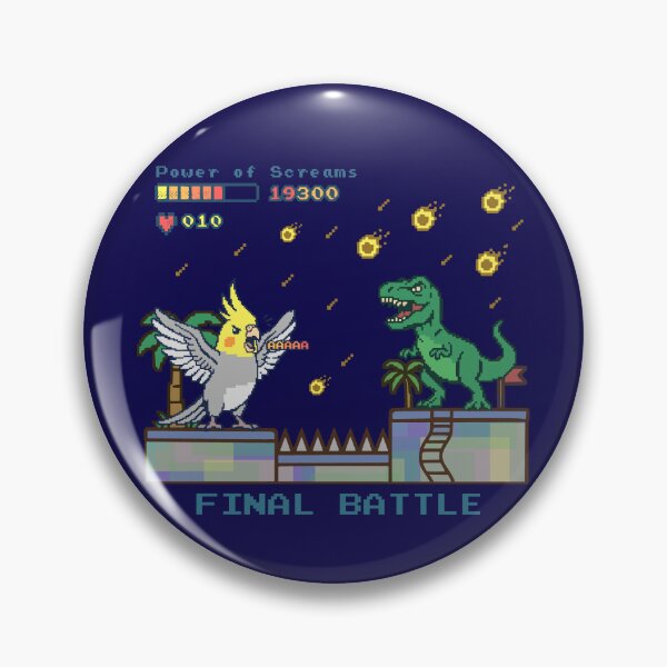 Item preview, Power Of Scream T-rex vs Cockatiel Pixel Video Game  designed and sold by FandomizedRose.