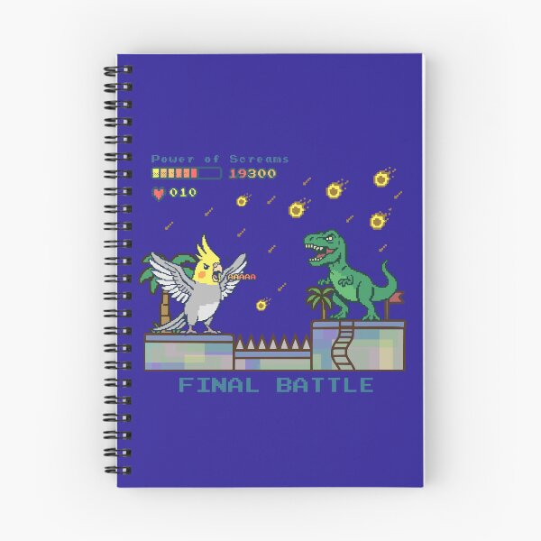 Item preview, Power Of Scream T-rex vs Cockatiel Pixel Video Game  designed and sold by FandomizedRose.