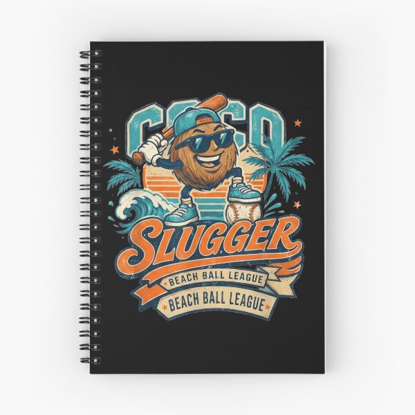 Item preview, Vintage Coco Slugger Beach Ball League Cartoon Coconut Baseball Player Graphic designed and sold by RuperDelois.