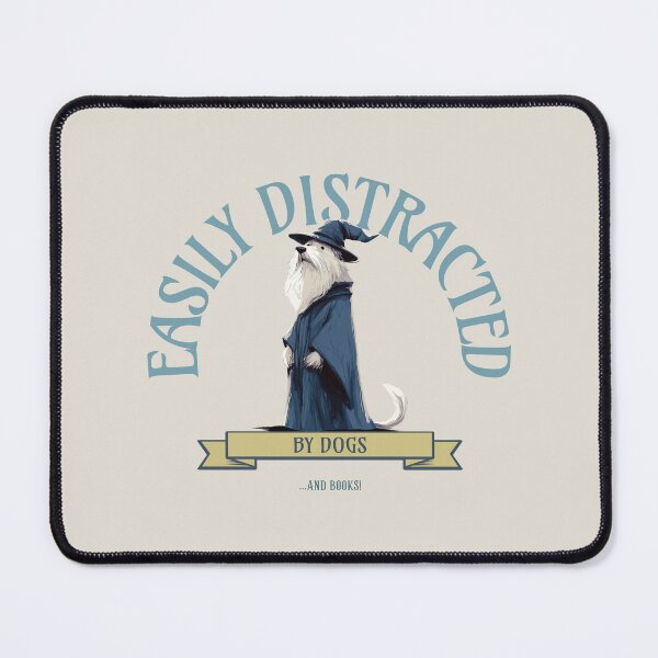 Item preview, Easily Distracted By Dogs And Books designed and sold by TeePartyHost.