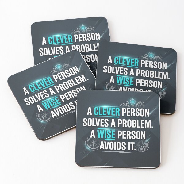 Item preview, Wise Person Quote - Problem Solving designed and sold by TerryCoreCraft.