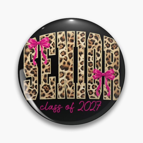 Item preview, Cute Cheetah Print Senior Class of 2027 Girly Pink Bow Design designed and sold by RuperDelois.