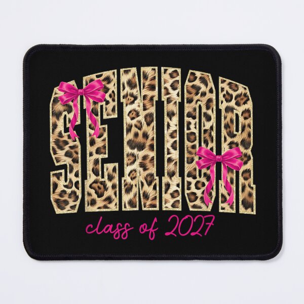 Item preview, Cute Cheetah Print Senior Class of 2027 Girly Pink Bow Design designed and sold by RuperDelois.