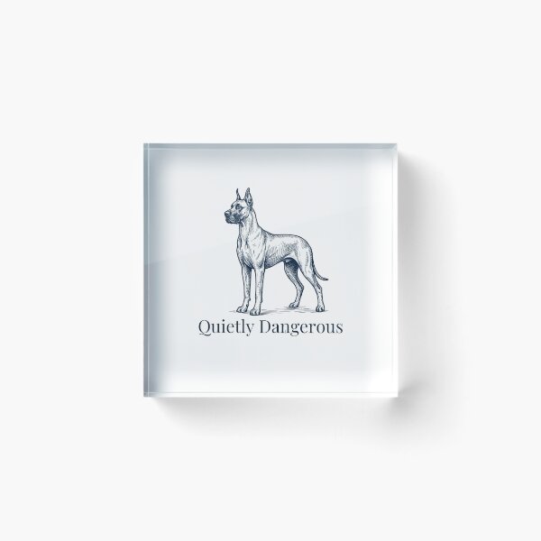 Item preview, Quietly Dangerous Great Dane - Vintage Engraving Dog Art designed and sold by TheSquirla.