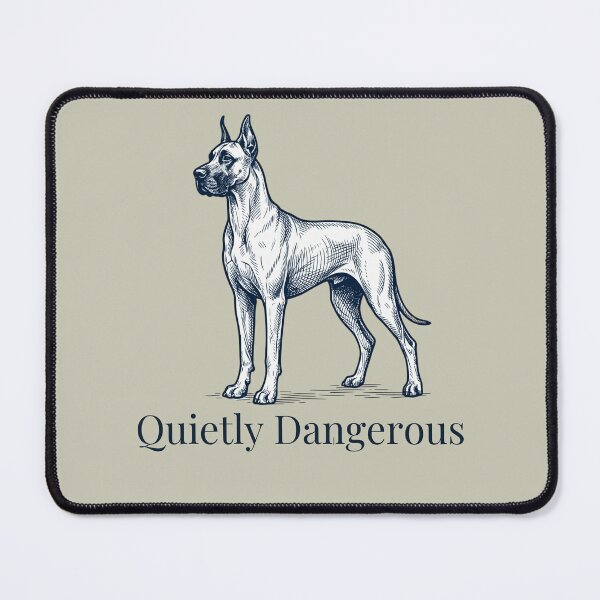Item preview, Quietly Dangerous Great Dane - Vintage Engraving Dog Art designed and sold by TheSquirla.