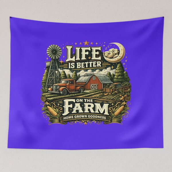 Item preview, Life Is Better on the Farm Vintage Sheep Lover designed and sold by CatLovers Studio.